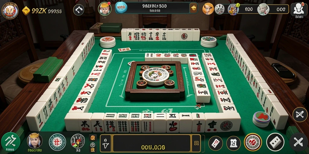 Tampilan gameplay Mahjong yang menarik dan menantang di 999ZK.