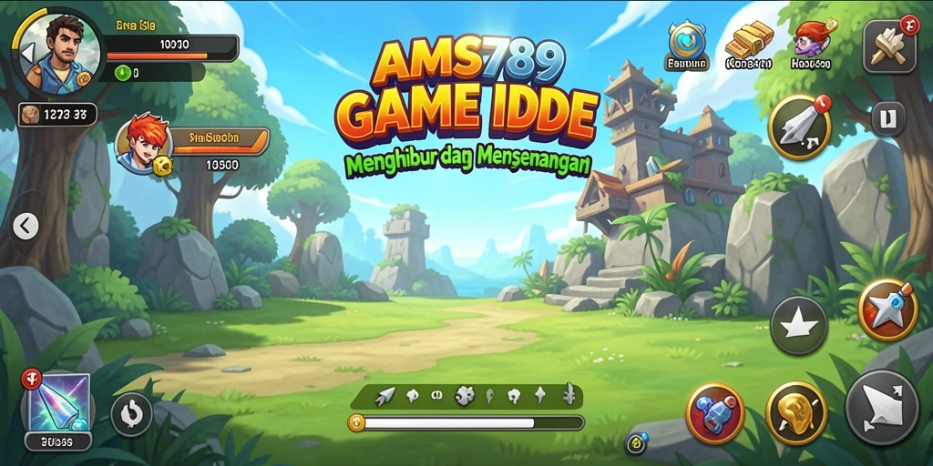 Tampilan gameplay utama AMS789 yang menarik dan interaktif.