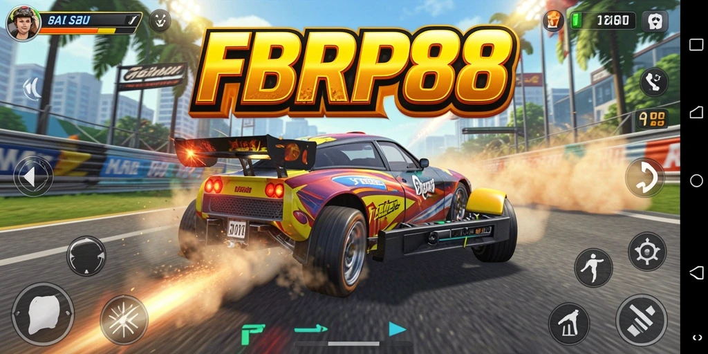 Tampilan menarik dari gameplay balap di FBRP88.