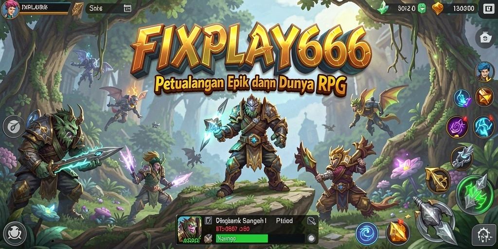 Gameplay FIXPLAY666 menampilkan petualangan seru dalam dunia RPG yang kaya.