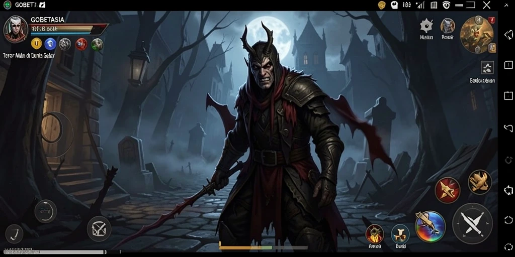 Tampilan menyeramkan saat gameplay GOBETASIA yang menegangkan.