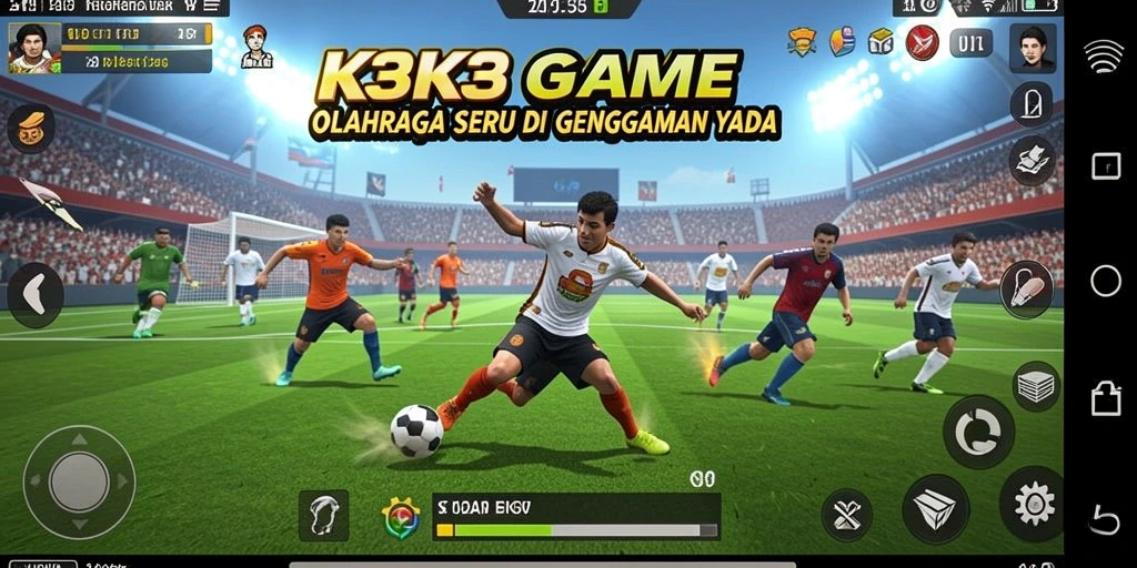 Tampilan gameplay K3K3 yang menegangkan dan menarik.