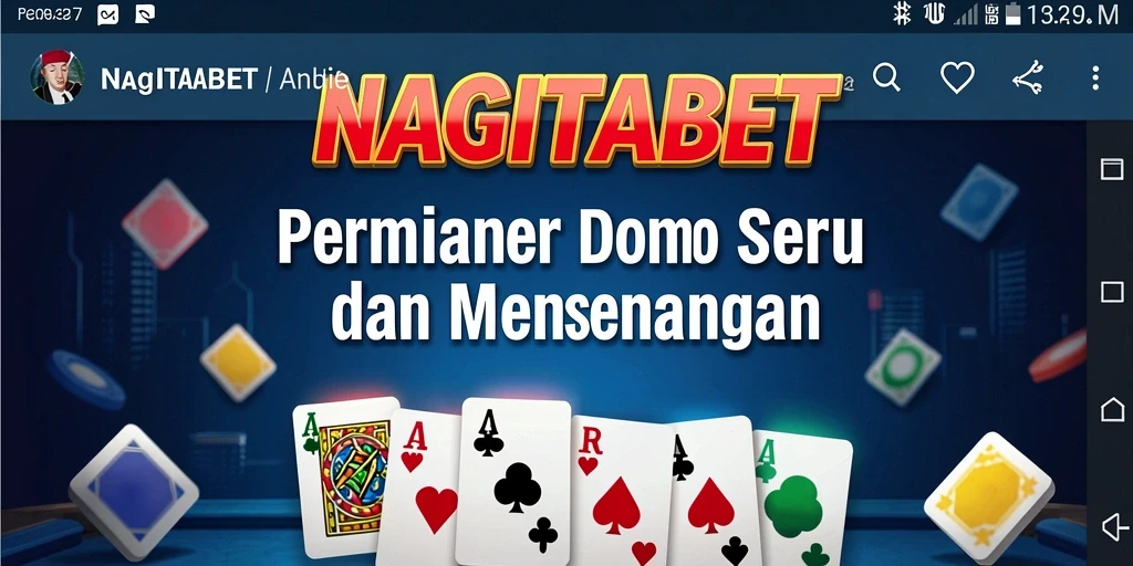 Tampilan gameplay Domino yang seru dan interaktif di NAGITABET.