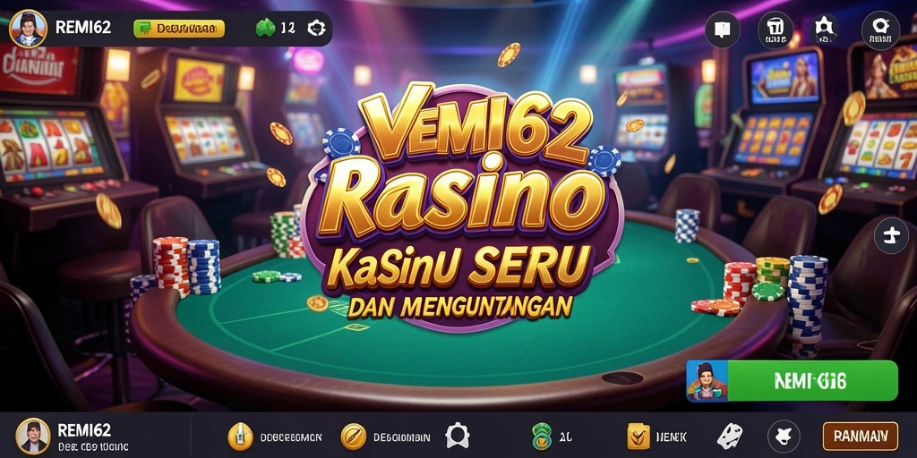 Tampilan menangkap keseruan gameplay Kasino di REMI62.