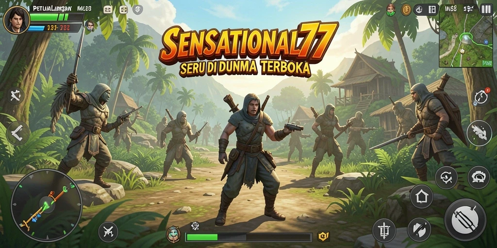 Gameplay <strong>SENSATIONAL77</strong> yang mengasyikkan dalam dunia terbuka.